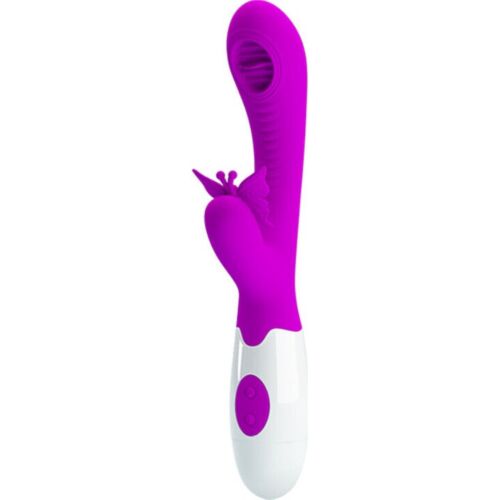 Vibrator PRETTY LOVE MOTH LICKING med leppefunksjon
