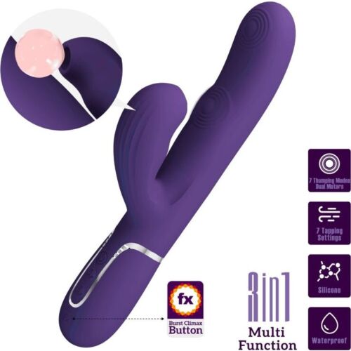 Rabbit vibrater Pretty Love Perlita 3 i 1 multifunksjon