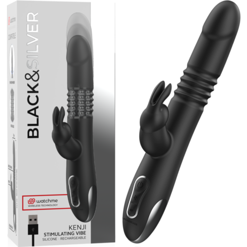 Vibrador BLACK&SILVER KENJI UP & DOWN Rabbit