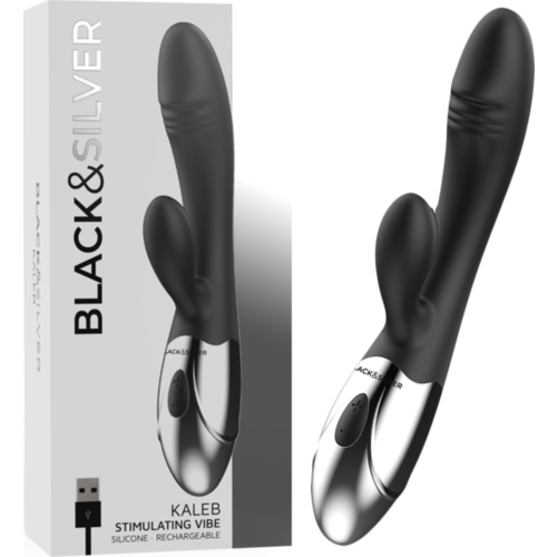 Vibrator BLACK&SILVER KALEB med dobbel motor