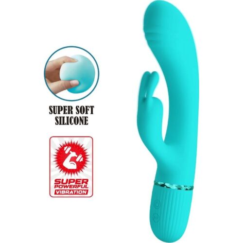 Rabbit vibrator Pretty Love Scocco med bøylig hode