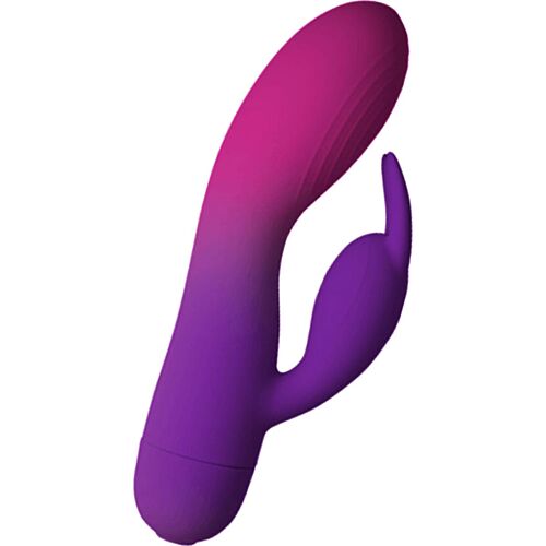 Rabbit vibrator ROCKS-OFF GLO-GIRL med dobbel motor