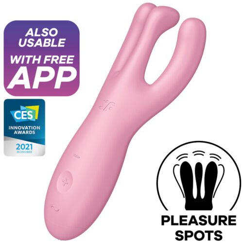 Vibrador SATISFYER THREESOME 4 med app