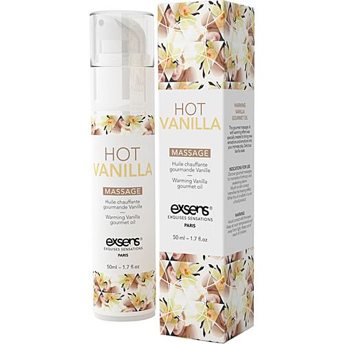 Massasjeolje Exsens Hot Vainilla 50 ml med varmende effekt