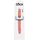 Dildo KING COCK Slim Double 30 cm med realistisk design