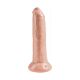 Dildo KING COCK Uncut 23 cm med bevegelig forhuden