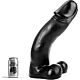 Dildo ALL BLACK 45 CM - Kraftig og fleksibel
