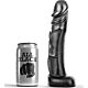 Dildo ALL BLACK 22 CM med realistisk design