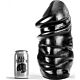 Dildo ALL BLACK 33 CM uten testikler