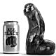 Dildo ALL BLACK 17 CM med realistisk design