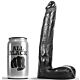 Dildo ALL BLACK 21 CM med realistisk design