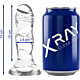 Dildo X RAY Clear 12 cm med realistisk form