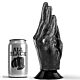Dildo ALL BLACK Fisting 21 cm med ergonomisk design