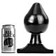 Anale plugg ALL BLACK 19 CM - myk og fleksibel
