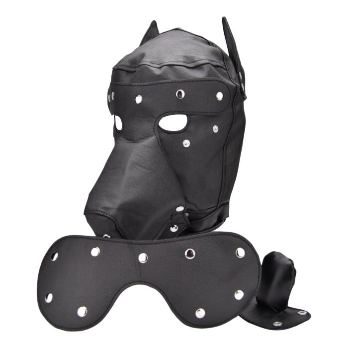 Bondage Hoods Bound to Please Dog Mask med avtakbare deler Bondage Hoods Bound to Please Dog Mask med avtakbare deler