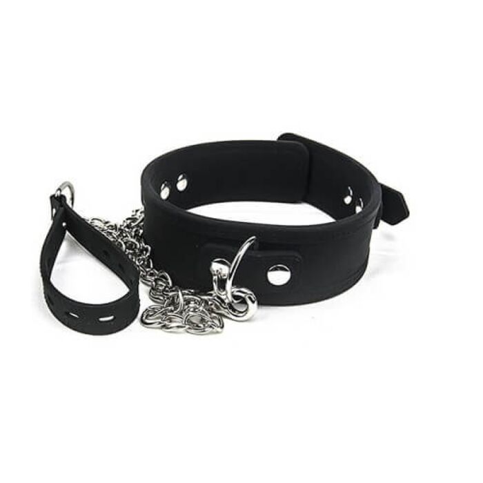 Restraints Bound to Please Silicone Collar and Lead Set Restraints Bound to Please Silicone Collar and Lead Set