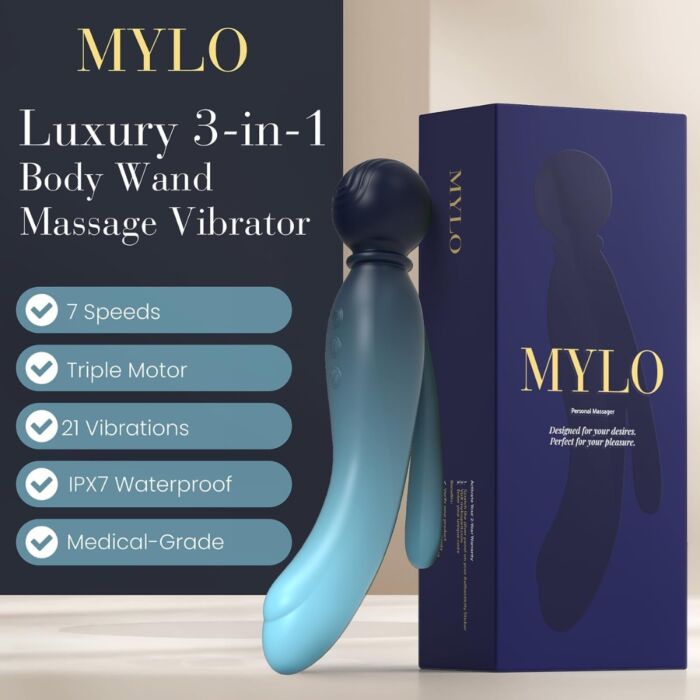 Vibratormassasje MYLO 3-i-1 med flere hastigheter Vibratormassasje MYLO 3-i-1 med flere hastigheter