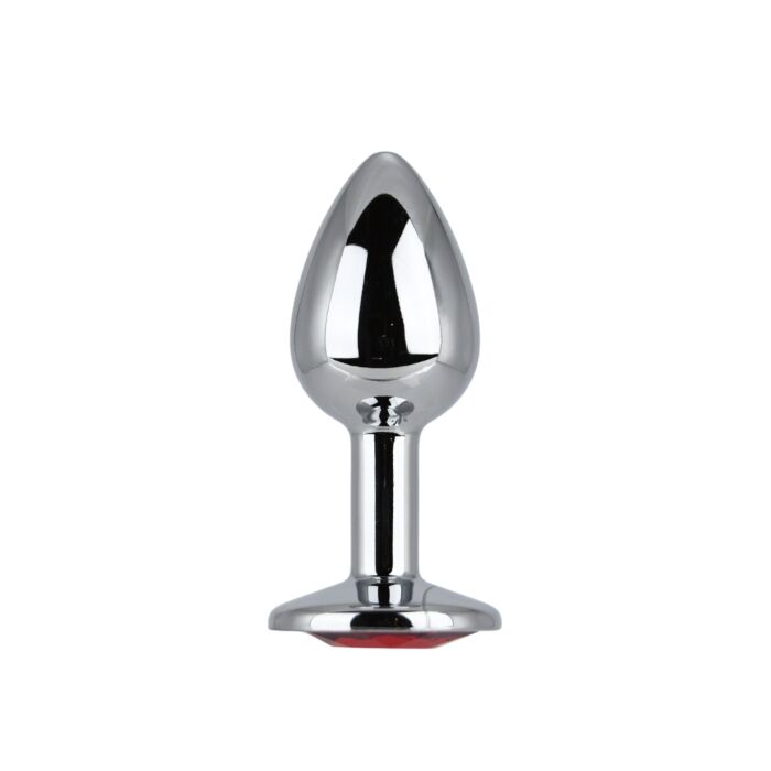 Butt Plug Toosh Metal Small Stone med juvelert base Rojo Butt Plug Toosh Metal Small Stone med juvelert base Rojo