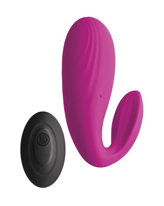 Vibrator S Pleasures Meeva med fjernkontroll og dobbel motor