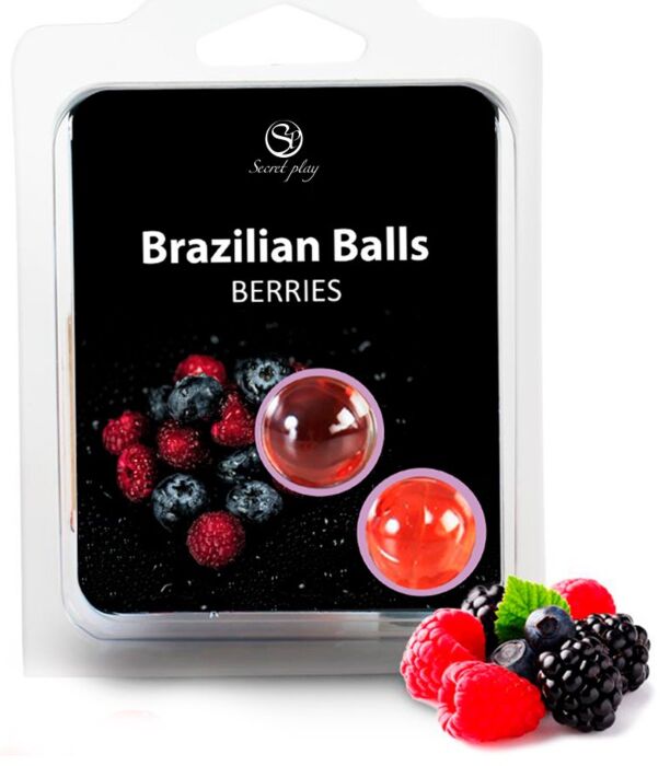Brazilian Balls SECRETPLAY - Massasjeolje med bærduft