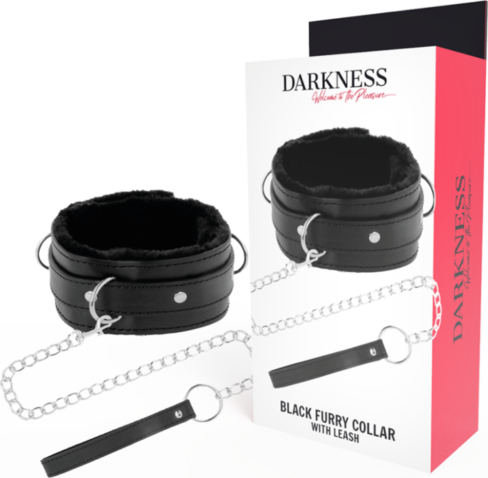 Collar de postura DARKNESS con hebilla de bloqueo y correa