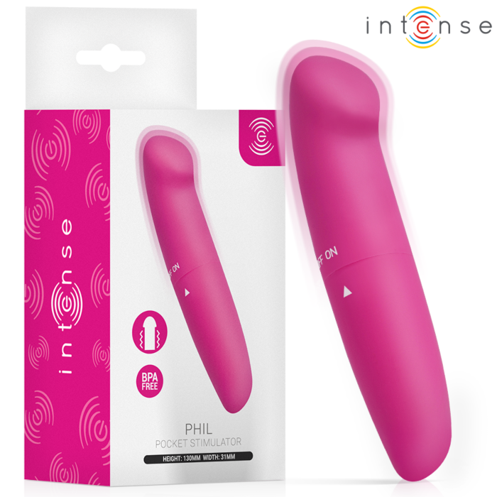 Mini-vibrator INTENSE FUN TOYS PHIL G-punkt 13 cm rosa