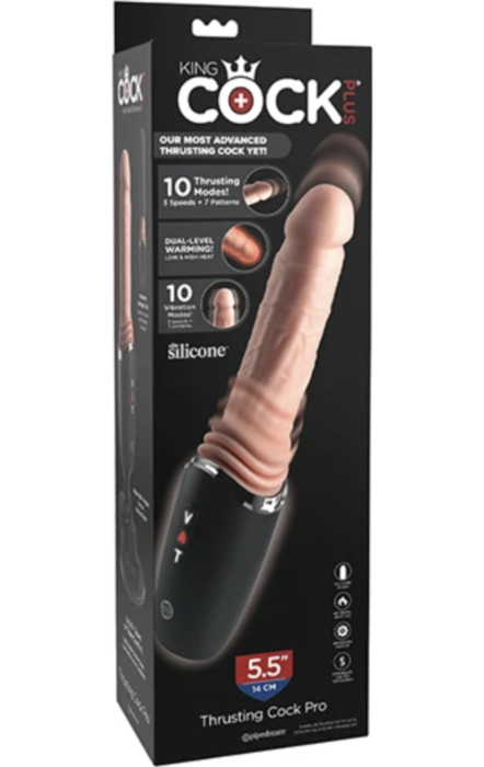 Dildo KING COCK PLUS – THRUSTING COCK PRO 12,7 cm