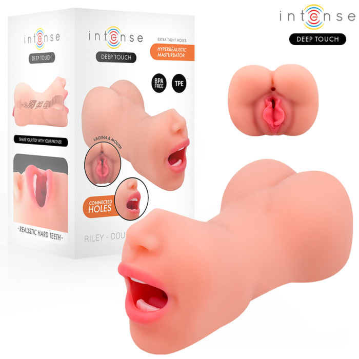 Masturbador Doble INTENSE DEEP TOUCH Riley Realista