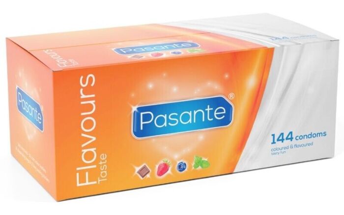 Kondomer Pasante 144 enheter med smak