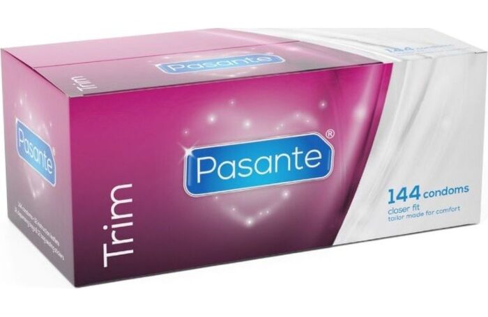 Kondom Pasante Trim 144 enheter med tett passform