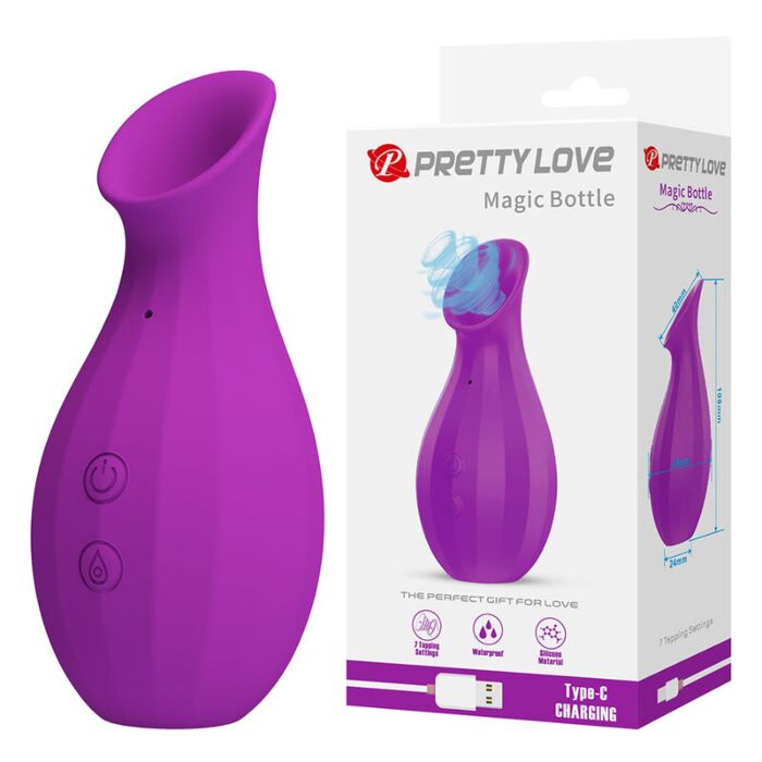 PRETTY LOVE - MAGIC BOTTLE RECHARGEABLE CLITORAL SUCTION STIMULATOR PURPLE PRETTY LOVE - MAGIC BOTTLE RECHARGEABLE CLITORAL SUCTION STIMULATOR PURPLE