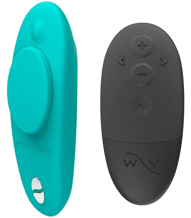 WE-VIBE Moxie+ trusevibrator med magnetklips, akva