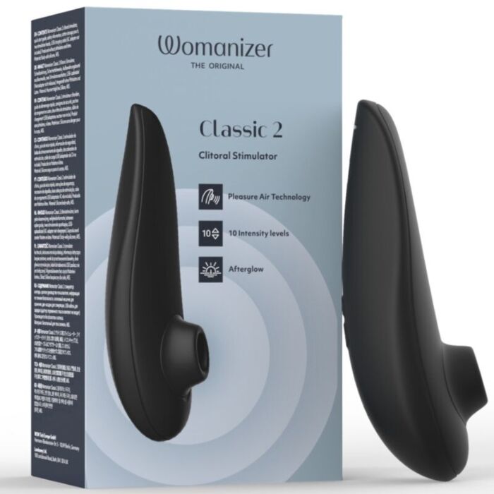 Klitorisstimulator WOMANIZER Classic 2 svart med 10 intensitetsnivåer