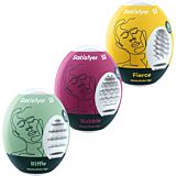Masturbator Egg Satisfyer Eggs 3-sett Riffle, Bubble & Fierce