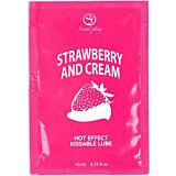 Glidemiddel SECRETPLAY SINGLE DOSE Jordbær & Krem 10 ml