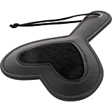 BDSM Utstyr DARKNESS BLACK FETISH LOVE VELOR PADDLE
