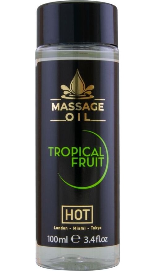 Massasjeolje HOT Tropical Fruit 100ml med Vitamin E